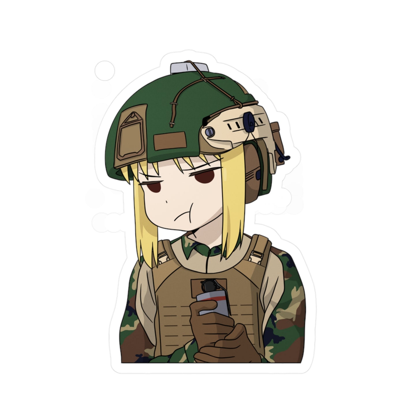 Pouty Nijika Vinyl Decal