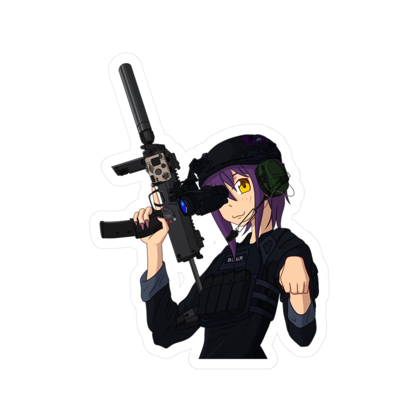 Blair MP7 Vinyl Decal