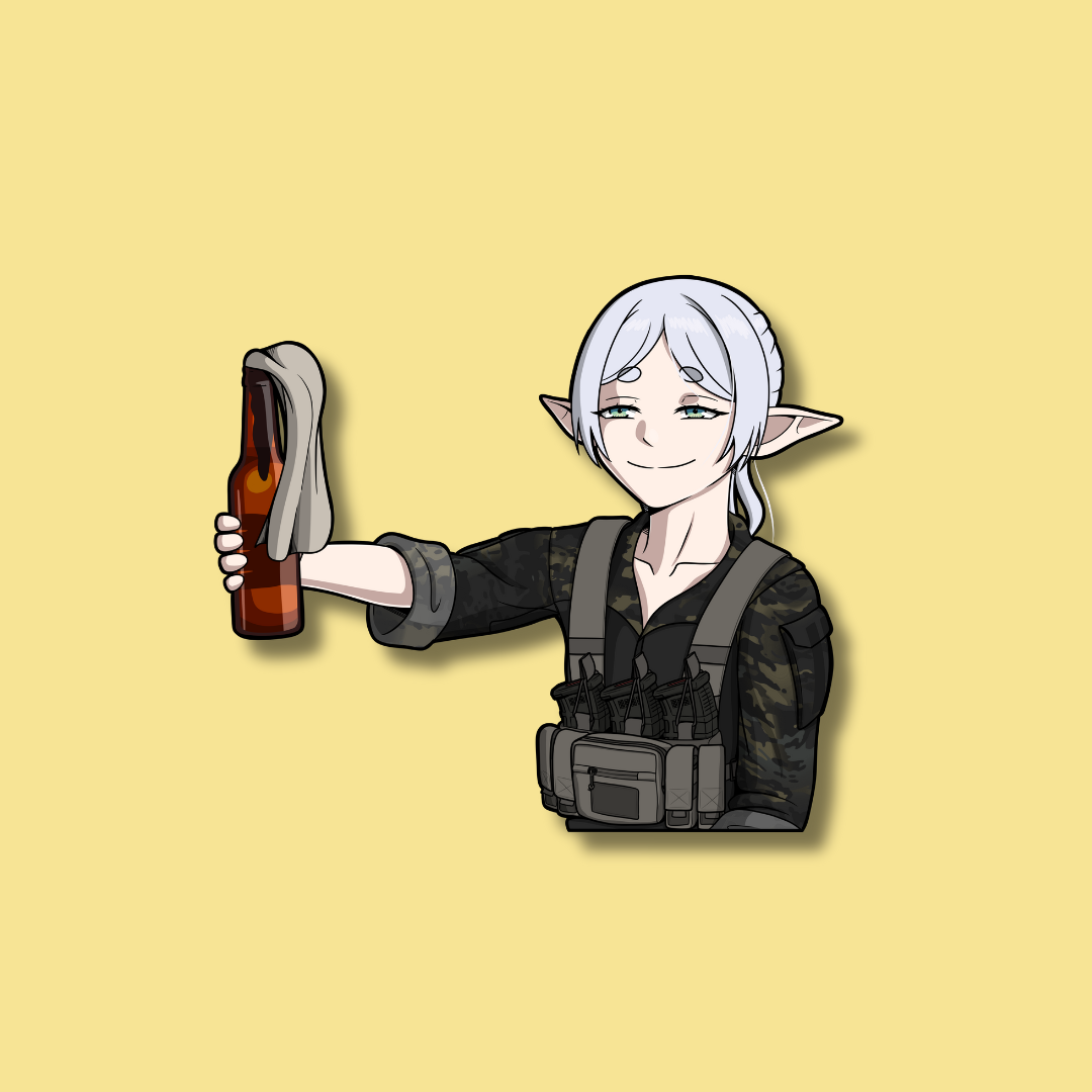 "Fire Spell" Frieren Vinyl Sticker