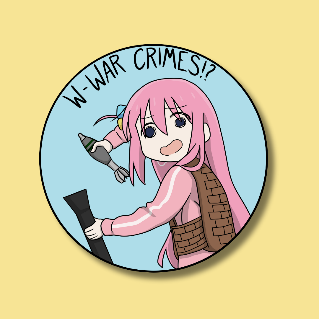 "W-War Crimes!?" Velcro Patch