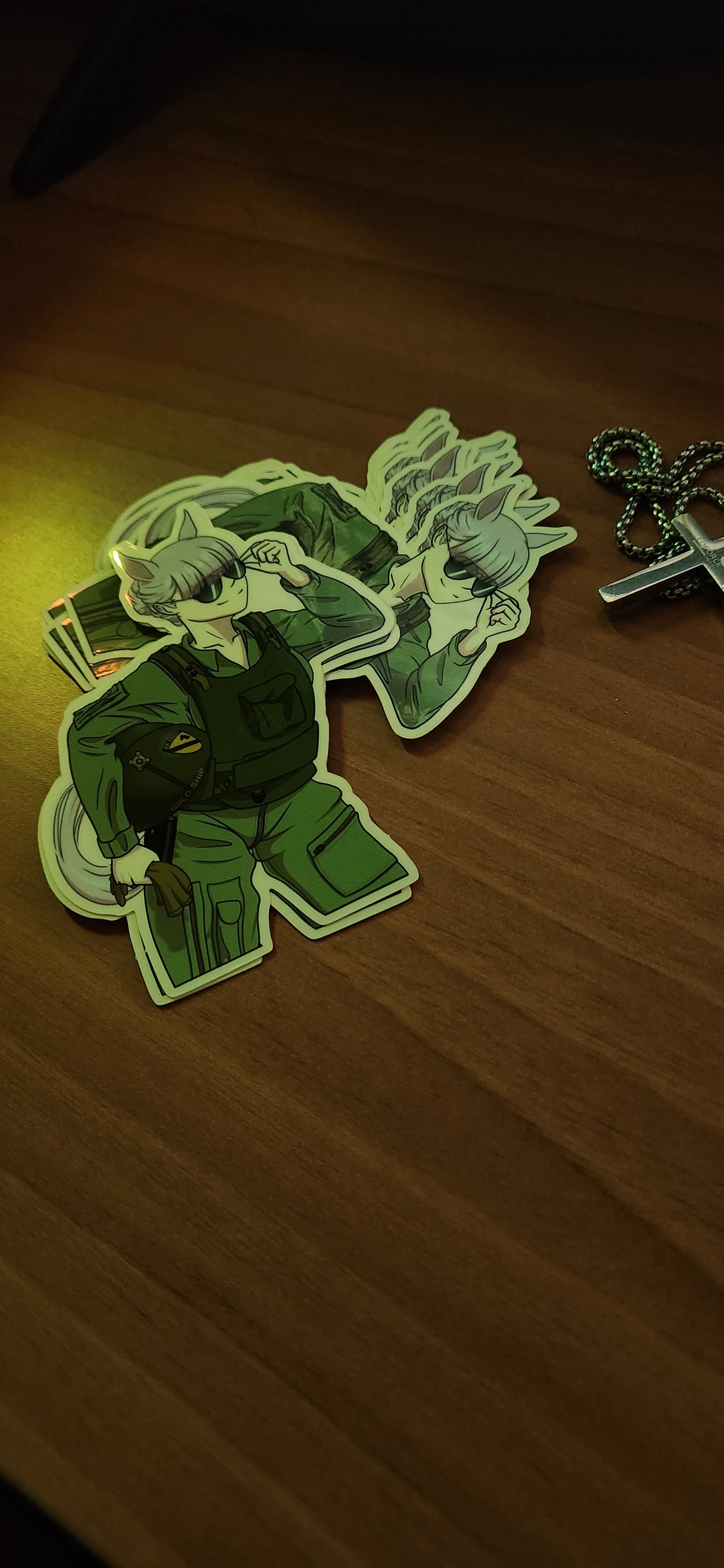 Air Cavalry Gold Ship Sticker