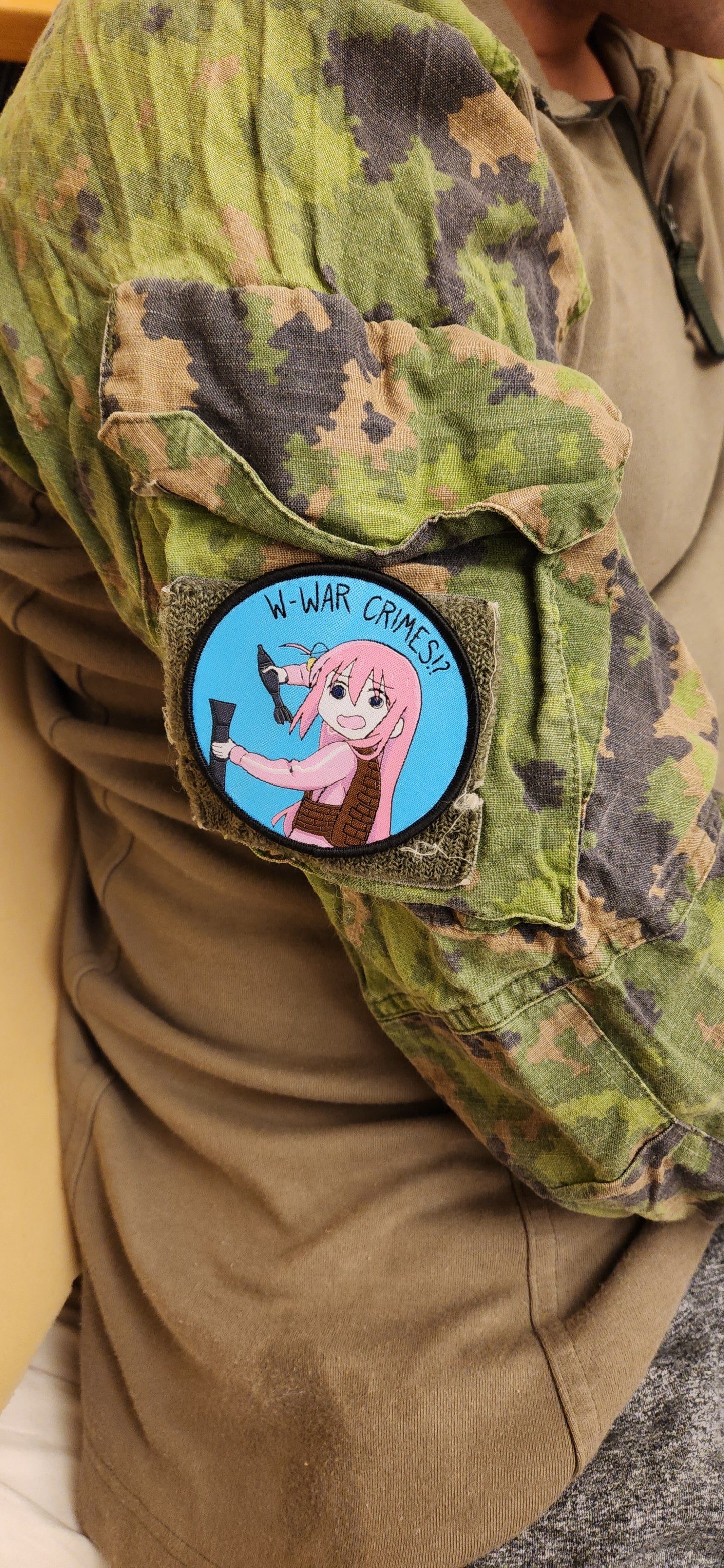 "W-War Crimes!?" Velcro Patch
