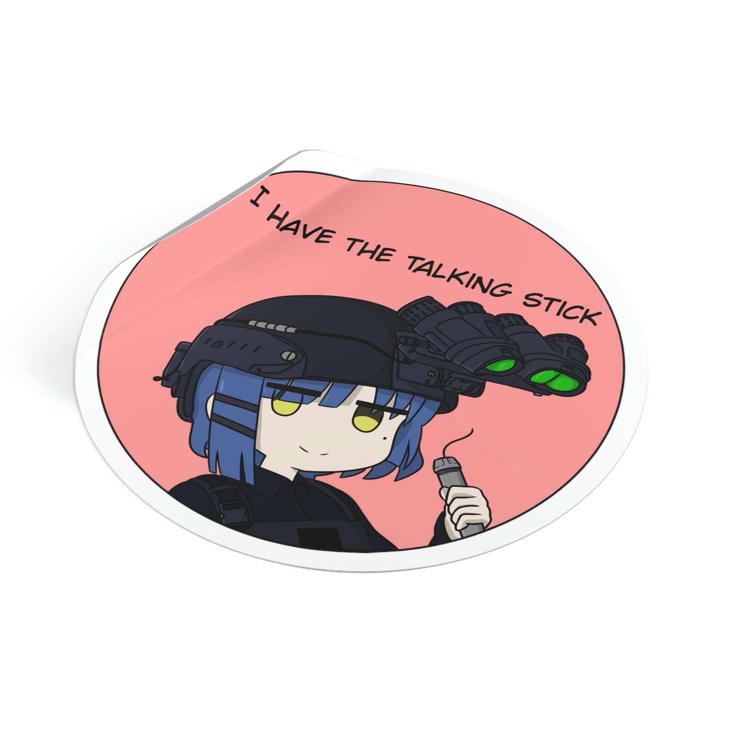 "Talking Stick" Ryo Vinyl Sticker