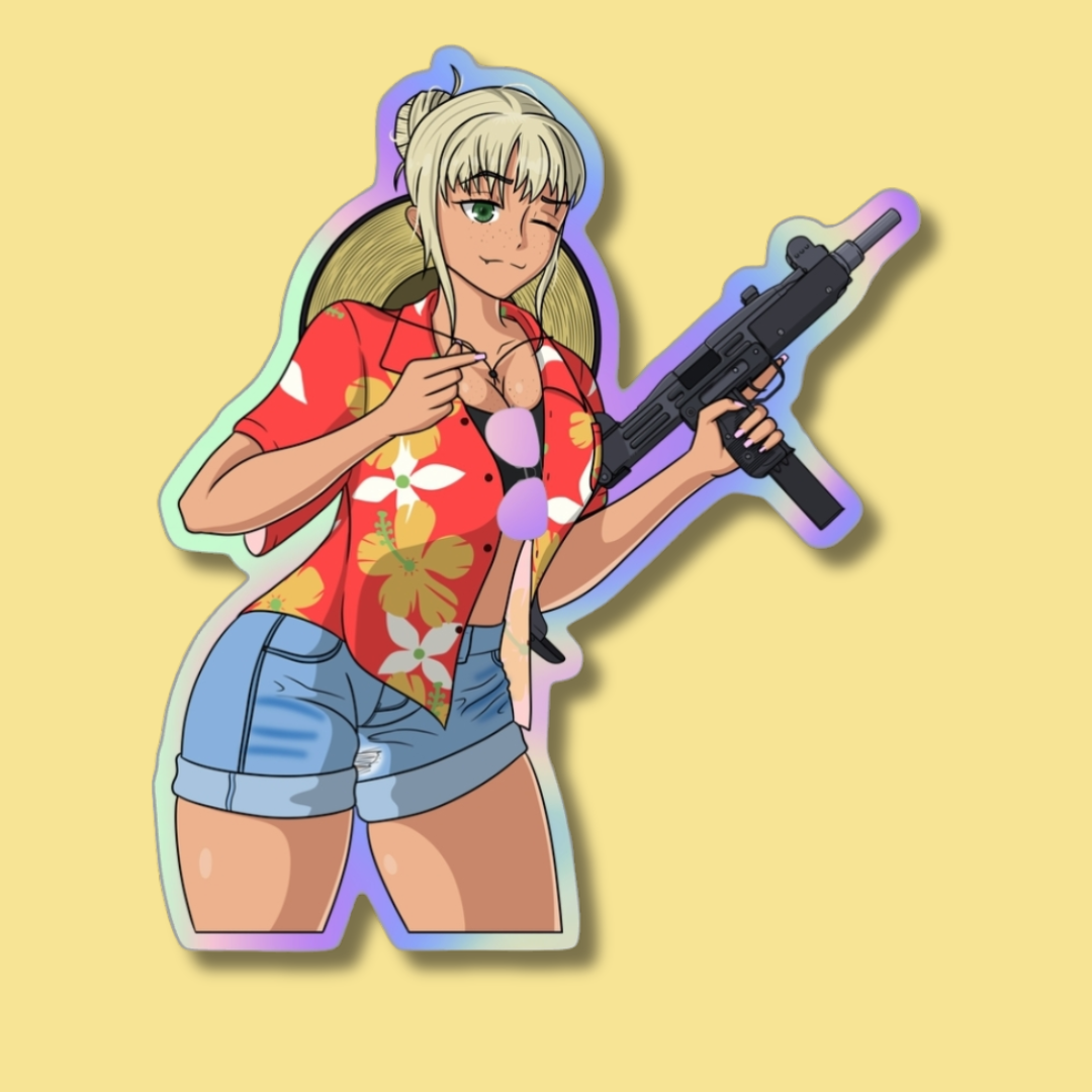 Rae R&R Holographic Sticker